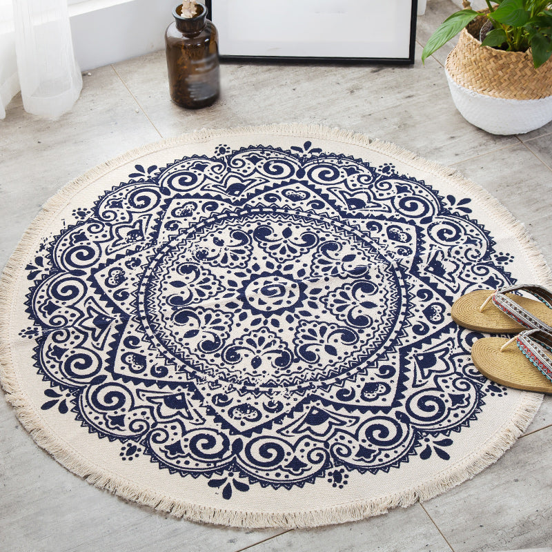 Moroccan Tribal Printed Rug Mutli Colored Cotton Indoor Rug Pet Friendly Stain-Resistant Area Carpet for Decoration Clearhalo 'Area Rug' 'Moroccan' 'Rugs' Rug' 2392272