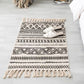 Southwestern Geo Print Rug Multicolored Jute Area Carpet Handmade Machine Washable Indoor Rug with Fringe for Decor Dark Gray-Black 2' x 2'11" Clearhalo 'Area Rug' 'Rugs' 'Southwestern' Rug' 2392291