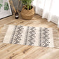 Southwestern Geo Print Rug Multicolored Jute Area Carpet Handmade Machine Washable Indoor Rug with Fringe for Decor Dark Gray 2' x 2'11" Clearhalo 'Area Rug' 'Rugs' 'Southwestern' Rug' 2392305