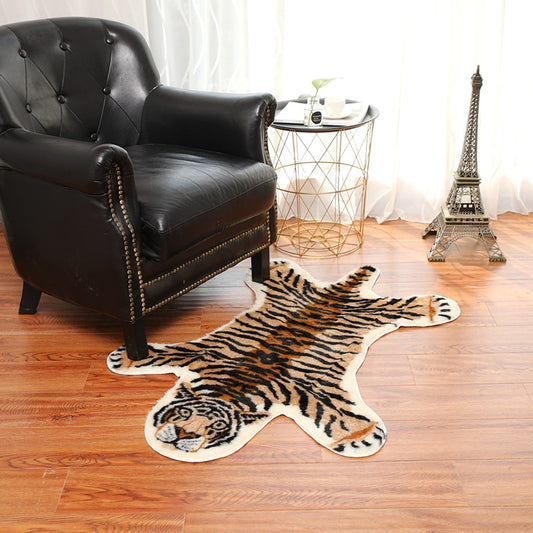 Casual Animal Skin Rug Yellow Synthetics Indoor Rug Non-Slip Backing Pet Friendly Stain-Resistant Area Carpet for Decoration Clearhalo 'Area Rug' 'Casual' 'Rugs' Rug' 2392310