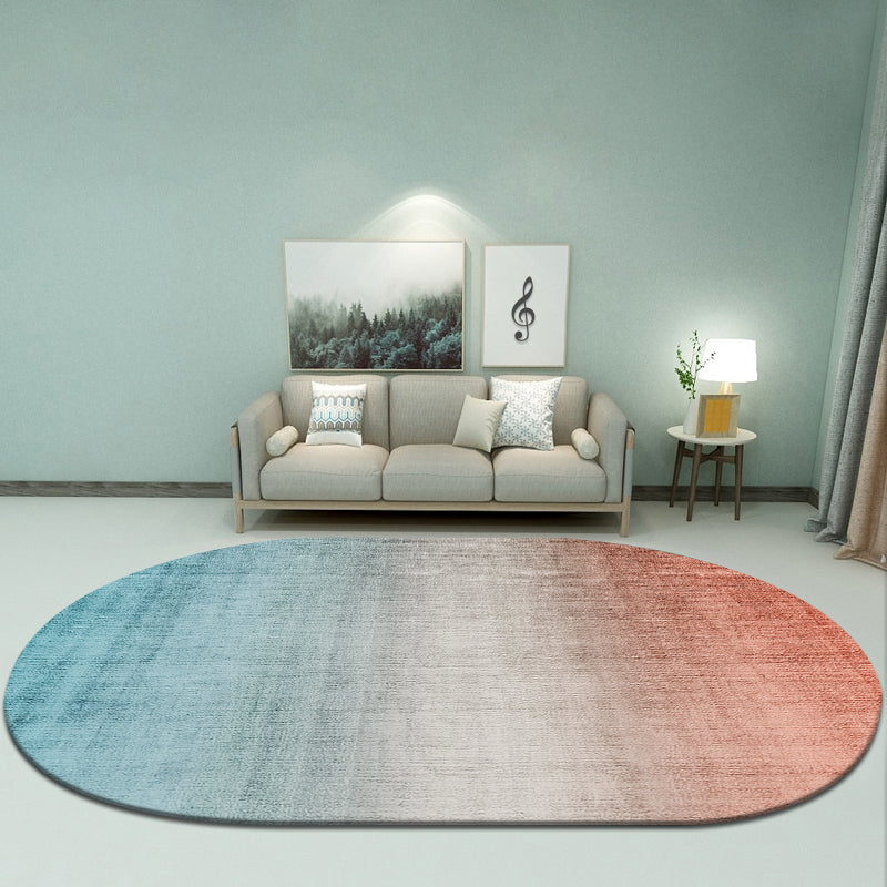 Designer Geo Printed Rug Multi Colored Synthetics Area Carpet Non-Slip Backing Pet Friendly Indoor Rug for Decor Blue-Red Clearhalo 'Area Rug' 'Rug' 2392422