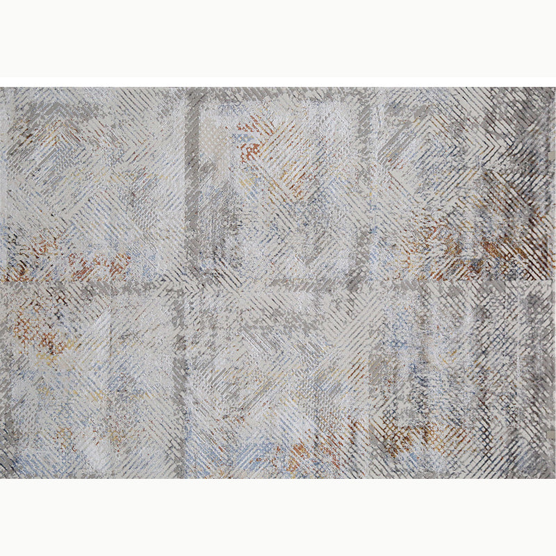 Multi Colored Simple Rug Polyster Abstract Printed Area Carpet Non-Slip Backing Pet Friendly Indoor Rug for Decoration Gray-Khaki Clearhalo 'Area Rug' 'Rug' 2392433