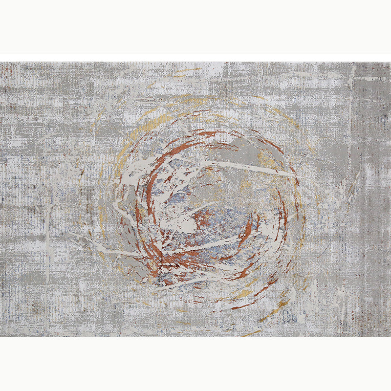 Multi Colored Simple Rug Polyster Abstract Printed Area Carpet Non-Slip Backing Pet Friendly Indoor Rug for Decoration Gray-Red Clearhalo 'Area Rug' 'Rug' 2392435