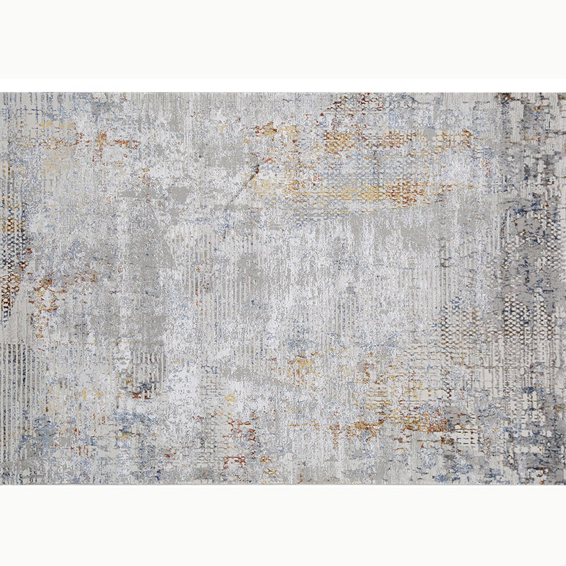 Multi Colored Simple Rug Polyster Abstract Printed Area Carpet Non-Slip Backing Pet Friendly Indoor Rug for Decoration Grey Clearhalo 'Area Rug' 'Rug' 2392436
