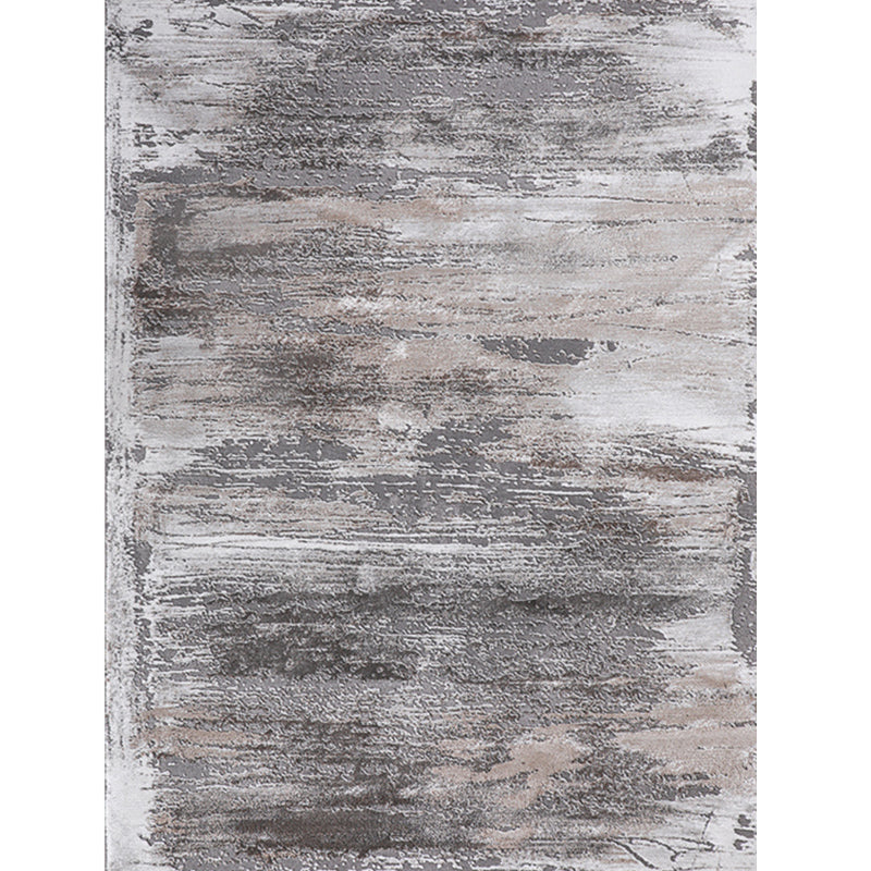 Contemporary Living Room Rug Multi Colored Abstract Print Area Carpet Polyster Non-Slip Backing Pet Friendly Indoor Rug Dark Gray Clearhalo 'Area Rug' 'Rug' 2392472