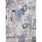 Contemporary Living Room Rug Multi Colored Abstract Print Area Carpet Polyster Non-Slip Backing Pet Friendly Indoor Rug Silver Gray Clearhalo 'Area Rug' 'Rug' 2392473