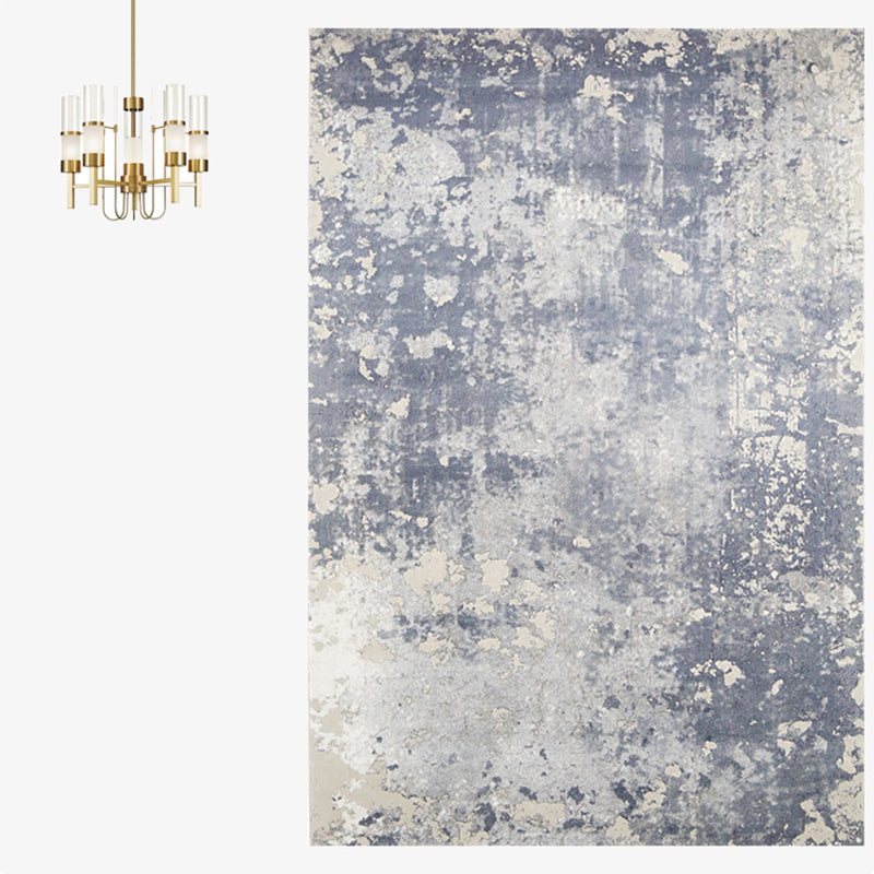 Nordic Abstract Pattern Rug Multi-Color Polypropylene Area Carpet Non-Slip Backing Pet Friendly Indoor Rug for Parlor Gray Blue 6'7" x 9'6" Clearhalo 'Area Rug' 'Rug' 2392509