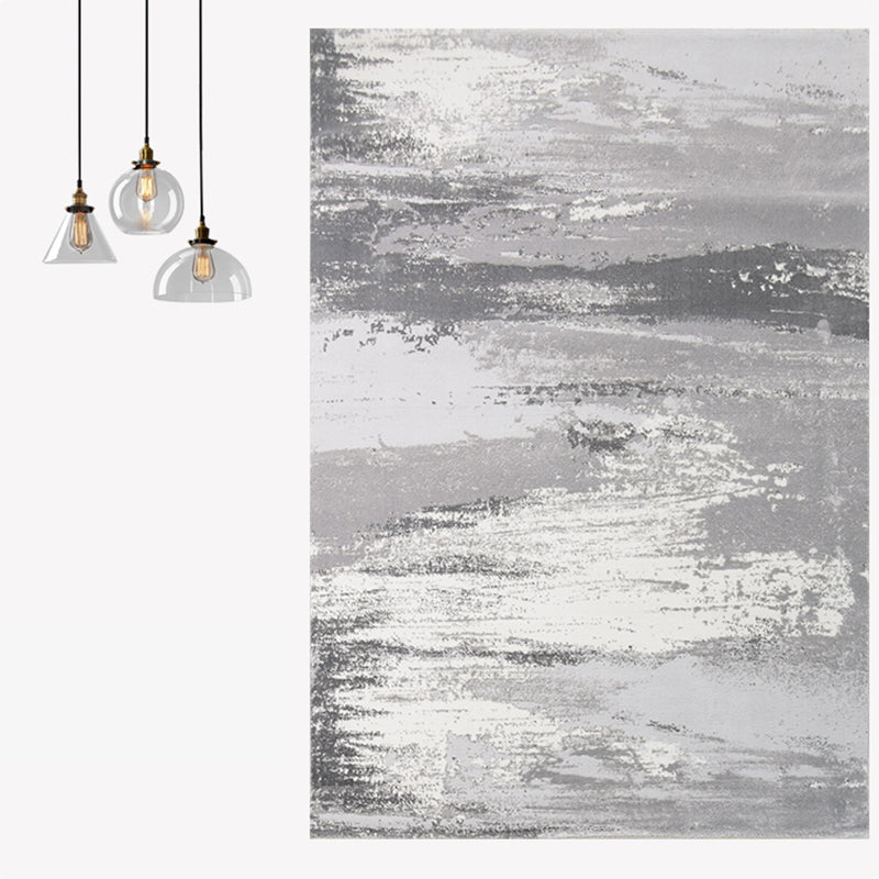 Nordic Abstract Pattern Rug Multi-Color Polypropylene Area Carpet Non-Slip Backing Pet Friendly Indoor Rug for Parlor Grey Clearhalo 'Area Rug' 'Rug' 2392511