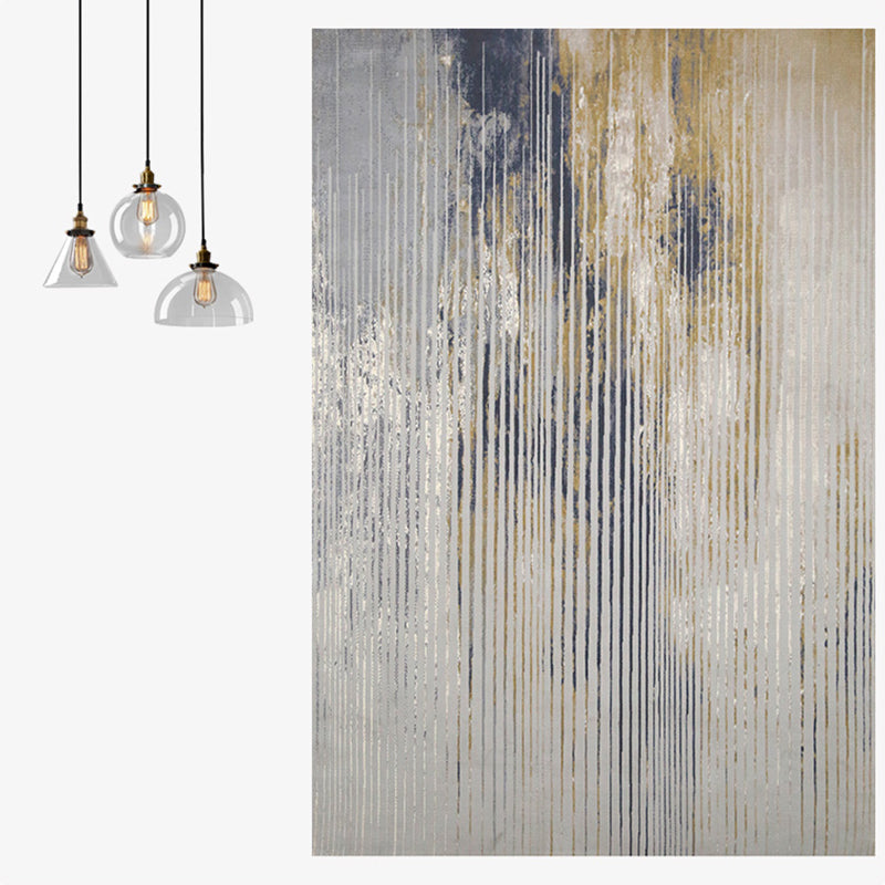 Nordic Abstract Pattern Rug Multi-Color Polypropylene Area Carpet Non-Slip Backing Pet Friendly Indoor Rug for Parlor Gray-Yellow Clearhalo 'Area Rug' 'Rug' 2392513