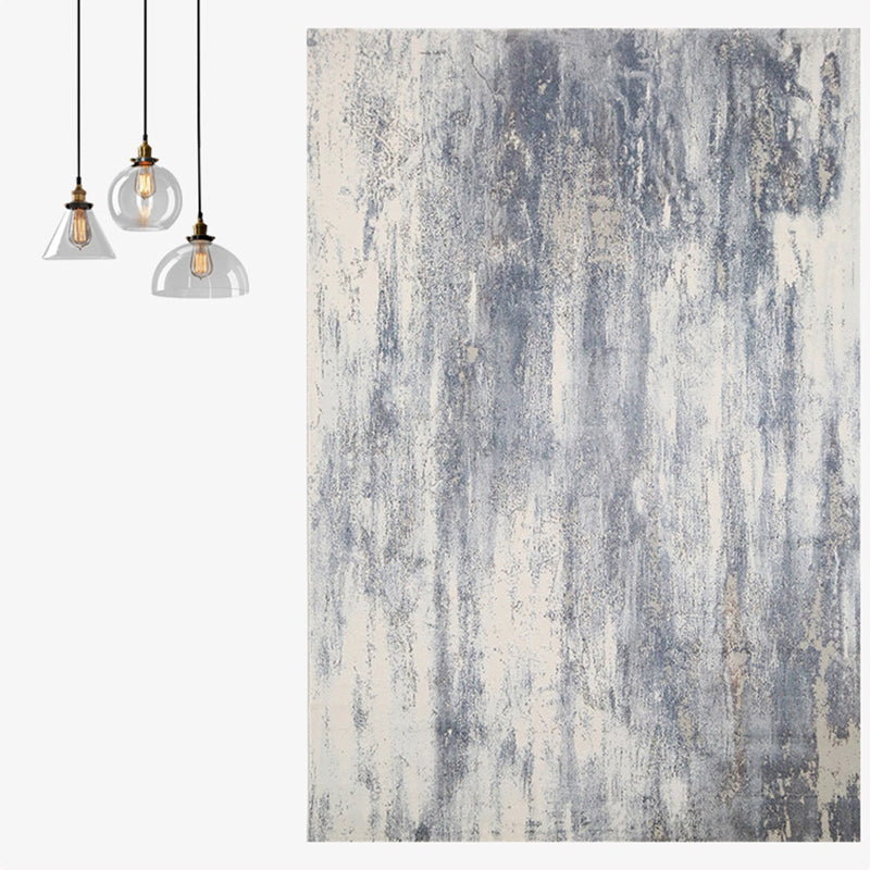 Nordic Abstract Pattern Rug Multi-Color Polypropylene Area Carpet Non-Slip Backing Pet Friendly Indoor Rug for Parlor Gray-Blue 5'3" x 7'7" Clearhalo 'Area Rug' 'Rug' 2392514