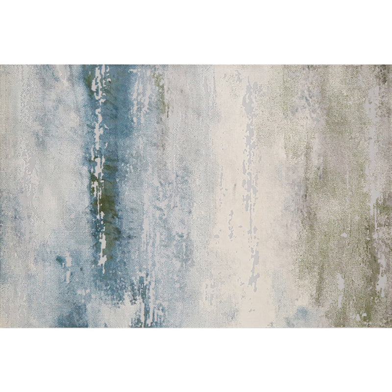 Casual Abstract Print Rug Multi Colored Polypropylene Area Carpet Non-Slip Washable Area Rug for Parlor Gray-Blue 6'7" x 9'6" Clearhalo 'Area Rug' 'Rug' 2392516