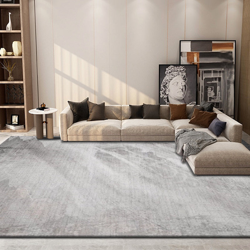 Nordic Decoration Rug Multi Color Abstract Printed Indoor Rug Polyster Non-Slip Backing Easy Care Carpet Light Gray Clearhalo 'Area Rug' 'Rug' 2392532