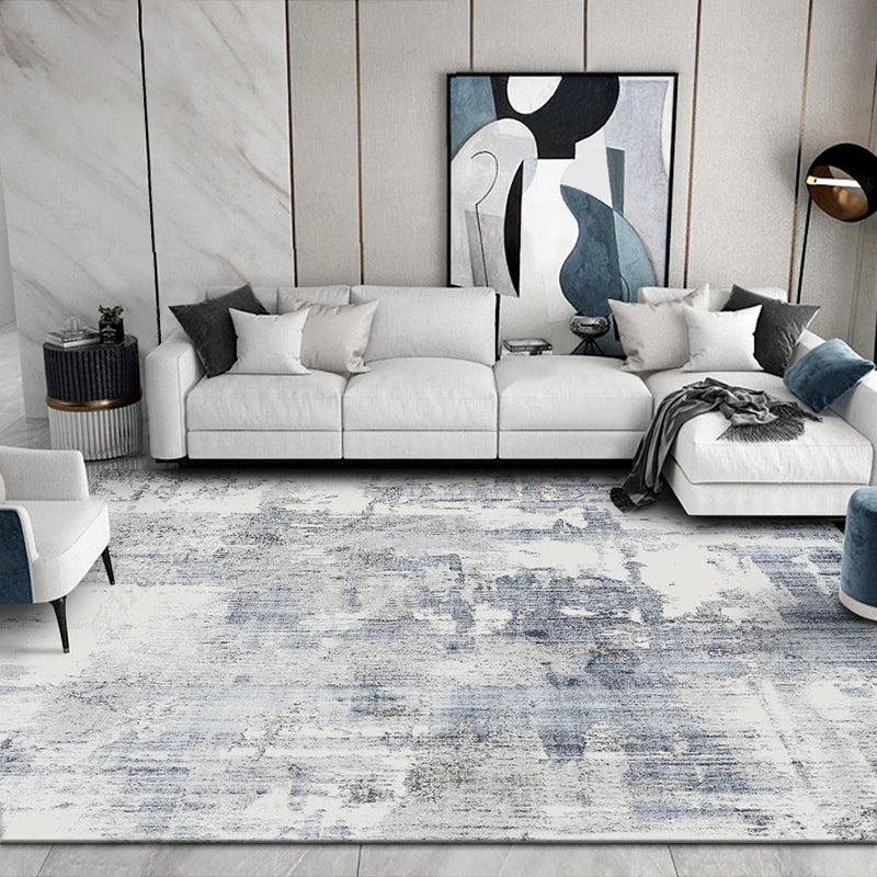 Nordic Decoration Rug Multi Color Abstract Printed Indoor Rug Polyster Non-Slip Backing Easy Care Carpet Grey Clearhalo 'Area Rug' 'Rug' 2392537