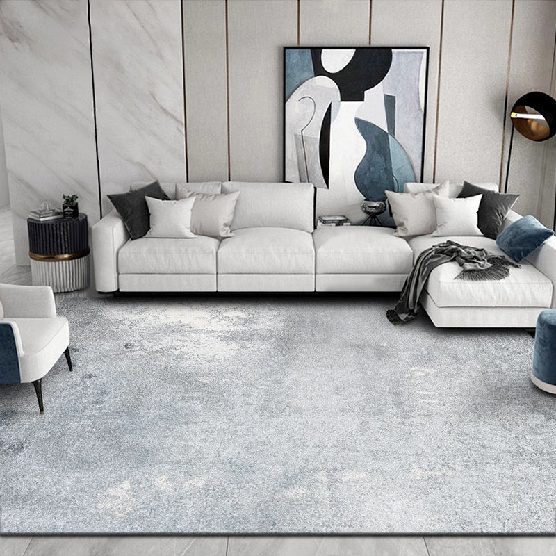 Nordic Decoration Rug Multi Color Abstract Printed Indoor Rug Polyster Non-Slip Backing Easy Care Carpet Light Gray-White Clearhalo 'Area Rug' 'Rug' 2392540
