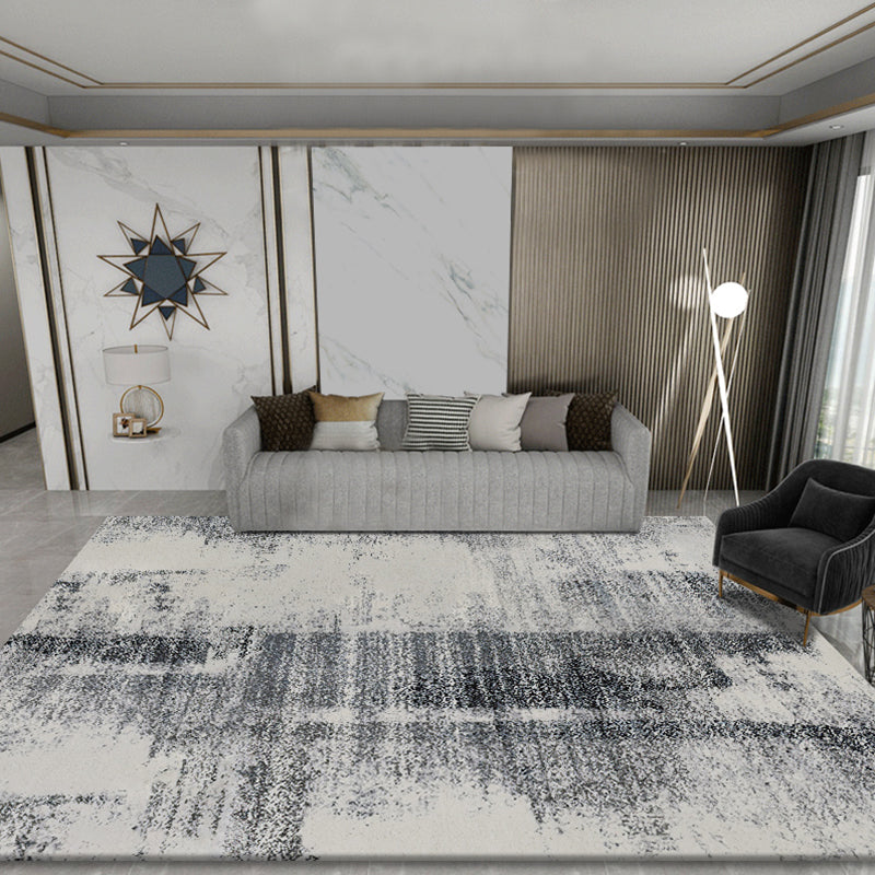 Casual Living Room Rug Multicolored Abstract Print Indoor Rug Polyster Non-Slip Backing Pet Friendly Area Carpet Dark Gray Clearhalo 'Area Rug' 'Rug' 2392553