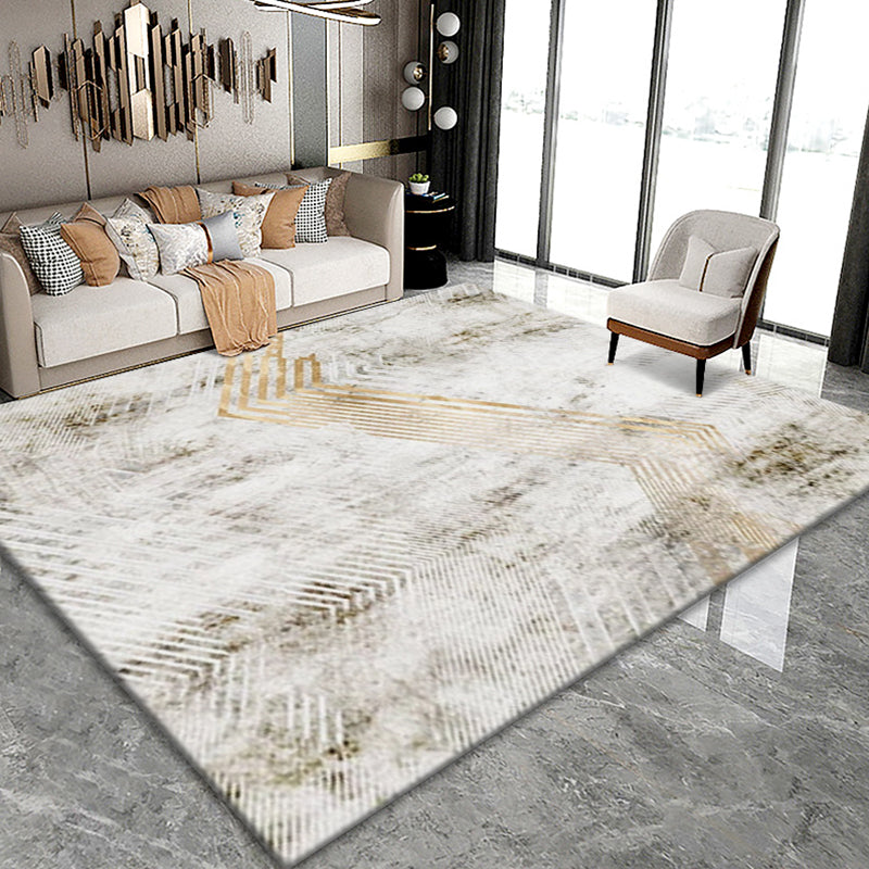 Casual Living Room Rug Multicolored Abstract Print Indoor Rug Polyster Non-Slip Backing Pet Friendly Area Carpet Ginger Clearhalo 'Area Rug' 'Rug' 2392555