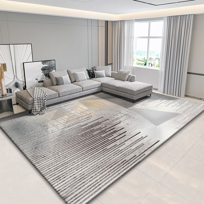Casual Living Room Rug Multicolored Abstract Print Indoor Rug Polyster Non-Slip Backing Pet Friendly Area Carpet Dark Gray-White Clearhalo 'Area Rug' 'Rug' 2392558