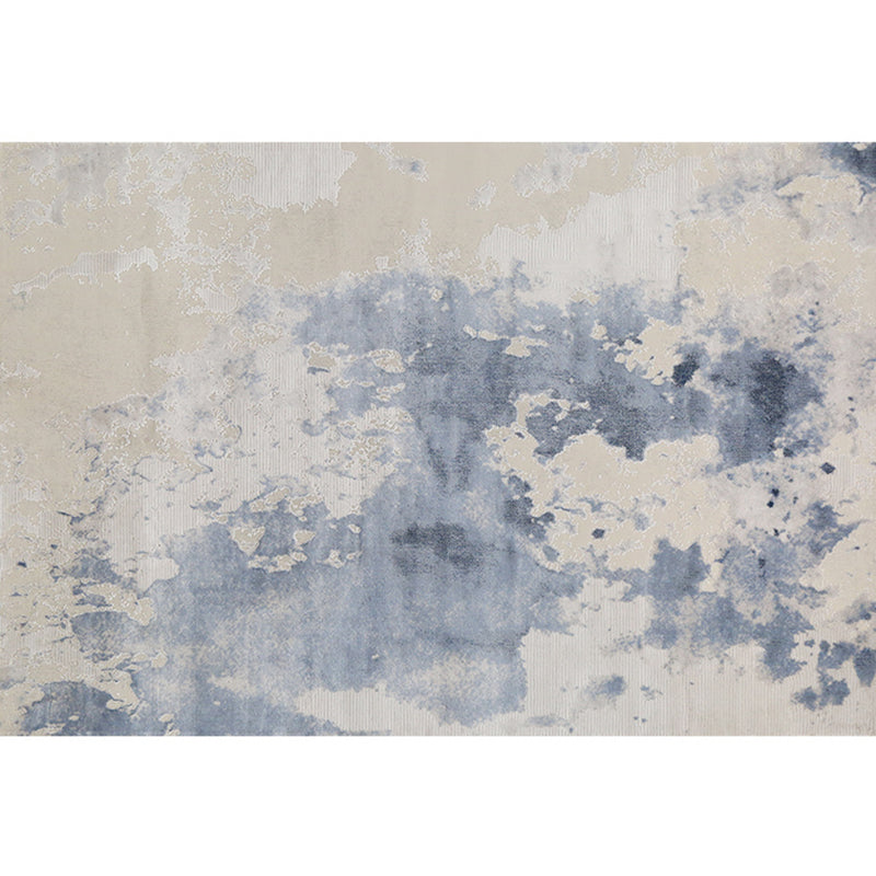 Minimalist Living Room Rug Multi Colored Abstract Printed Indoor Rug Polyster Anti-Slip Backing Pet Friendly Carpet Light Gray Clearhalo 'Area Rug' 'Rug' 2392563