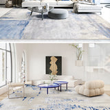 Minimalist Living Room Rug Multi Colored Abstract Printed Indoor Rug Polyster Anti-Slip Backing Pet Friendly Carpet Clearhalo 'Area Rug' 'Rug' 2392565