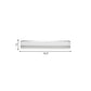 Ultra-Thin Acrylic Vanity Wall Light Minimalism 9"/16.5" W LED Chrome Finish Wall Lamp for Bathroom, Warm/White Lighting Clearhalo 'Cast Iron' 'Glass' 'Industrial' 'Modern wall lights' 'Modern' 'Tiffany' 'Traditional wall lights' 'Vanity Lights' 'Wall Lights' Lighting' 239257