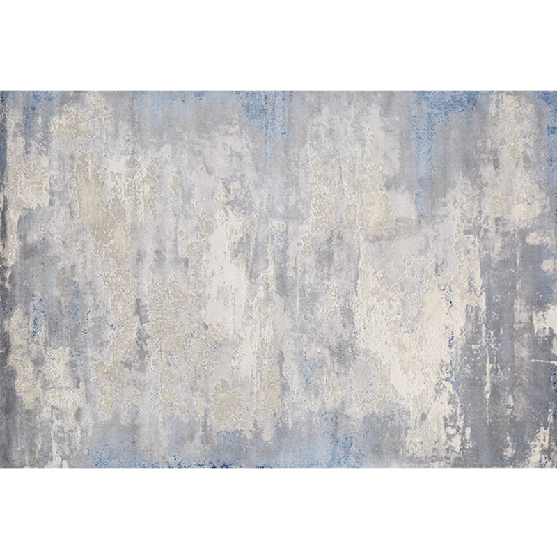 Minimalist Living Room Rug Multi Colored Abstract Printed Indoor Rug Polyster Anti-Slip Backing Pet Friendly Carpet Gray-White Clearhalo 'Area Rug' 'Rug' 2392570