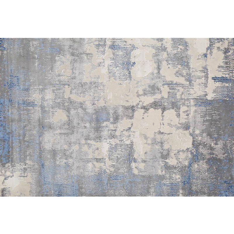 Minimalist Living Room Rug Multi Colored Abstract Printed Indoor Rug Polyster Anti-Slip Backing Pet Friendly Carpet Smoke Gray Clearhalo 'Area Rug' 'Rug' 2392573