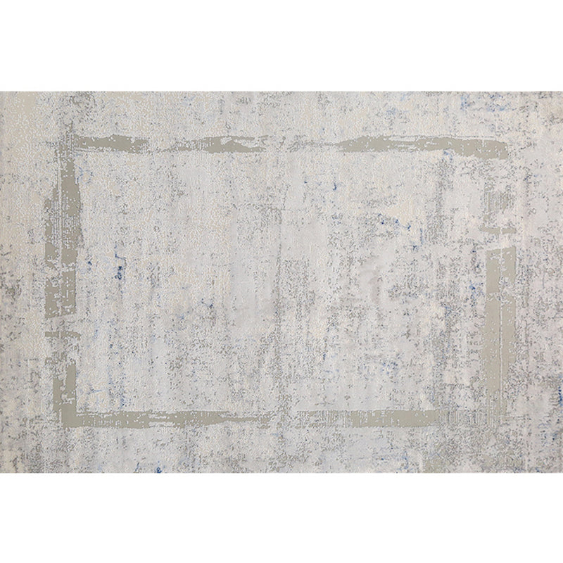 Minimalist Living Room Rug Multi Colored Abstract Printed Indoor Rug Polyster Anti-Slip Backing Pet Friendly Carpet Grey Clearhalo 'Area Rug' 'Rug' 2392576