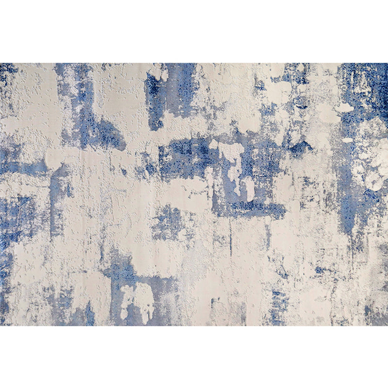 Minimalist Living Room Rug Multi Colored Abstract Printed Indoor Rug Polyster Anti-Slip Backing Pet Friendly Carpet Gray-Blue Clearhalo 'Area Rug' 'Rug' 2392577