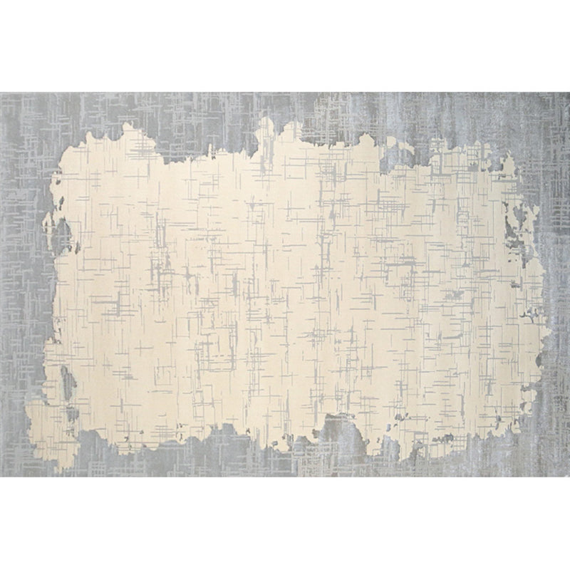 Nordic Living Room Rug Multi Colored Abstract Pattern Indoor Rug Synthetics Non-Slip Backing Pet Friendly Carpet Dark Gray-White Clearhalo 'Area Rug' 'Rug' 2392652