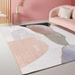 Multicolored Scandinavian Rug Polyster Hand Printed Indoor Rug Pet Friendly Easy Care Area Carpet for Living Room Pink-White Clearhalo 'Area Rug' 'Rug' 2392775