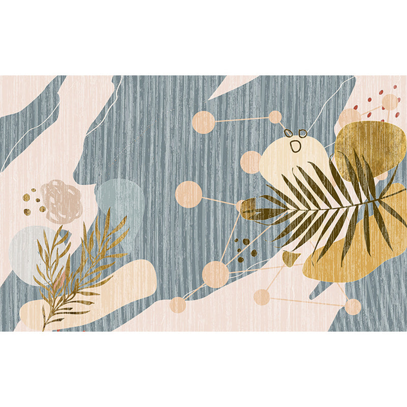 Multicolored Scandinavian Rug Polyster Hand Printed Indoor Rug Pet Friendly Easy Care Area Carpet for Living Room Grey Clearhalo 'Area Rug' 'Rug' 2392778