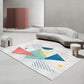 Multicolored Scandinavian Rug Polyster Hand Printed Indoor Rug Pet Friendly Easy Care Area Carpet for Living Room Blue Clearhalo 'Area Rug' 'Rug' 2392781