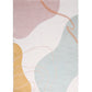 Multi Colored Calming Rug Polypropylene Color Blocked Area Carpet Non-Slip Backing Pet Friendly Indoor Rug for Decor Pink Clearhalo 'Area Rug' 'Rug' 2392799