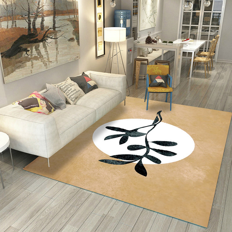 Casual Living Room Rug Multi Color Colorblocked Area Carpet Polypropylene Non-Slip Easy Care Indoor Rug Brown Clearhalo 'Area Rug' 'Rug' 2392826