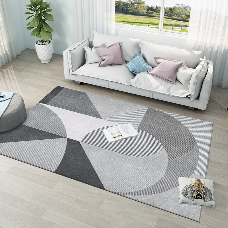 Contemporary Color Block Rug Multicolored Polyster Area Carpet Anti-Slip Backing Washable Indoor Rug for Parlor Clearhalo 'Area Rug' 'Rug' 2392835