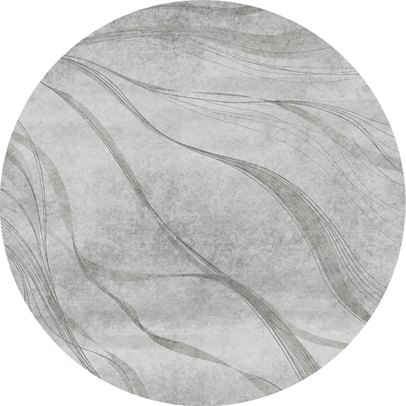 Comfort Colorblock Rug Multi-Colored Polyster Indoor Rug Anti-Slip Backing Machine Washable Area Carpet for Bedroom Smoke Gray Clearhalo 'Area Rug' 'Rug' 2392865