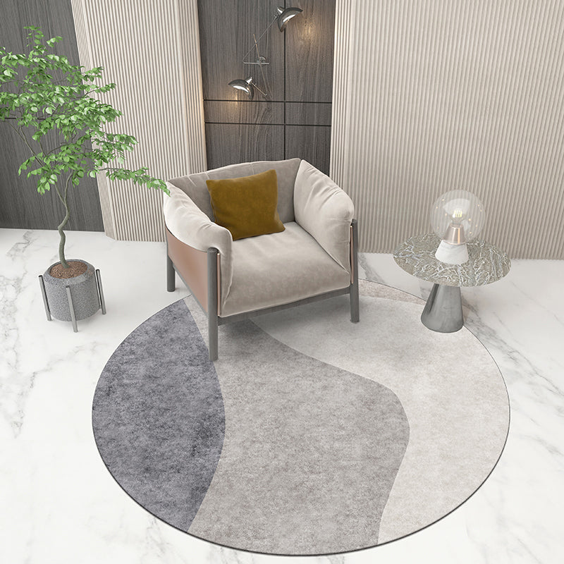 Comfort Colorblock Rug Multi-Colored Polyster Indoor Rug Anti-Slip ...