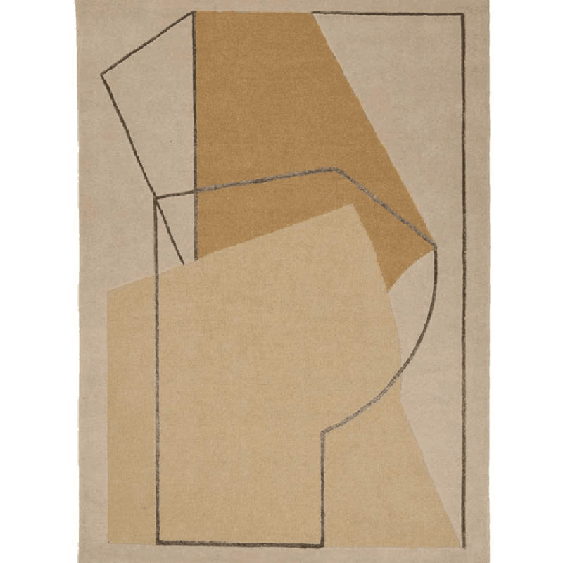 Relaxing Geometric Rug Multicolored Lamb Wool Indoor Rug Non-Slip Backing Pet Friendly Washable Area Carpet for Parlor Brown Clearhalo 'Area Rug' 'Rug' 2392909