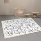 Multicolored Comfort Rug Polyster Hand Printed Area Carpet Non-Slip Backing Pet Friendly Indoor Rug for Room Black-White Clearhalo 'Area Rug' 'Rug' 2392922