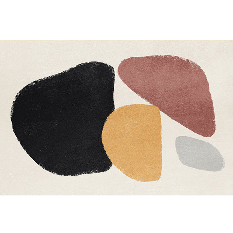 Relaxing Color Block Rug Multicolored Polyster Indoor Rug Anti-Slip Backing Pet Friendly Area Carpet for Decoration Yellow-Red Clearhalo 'Area Rug' 'Rug' 2392995