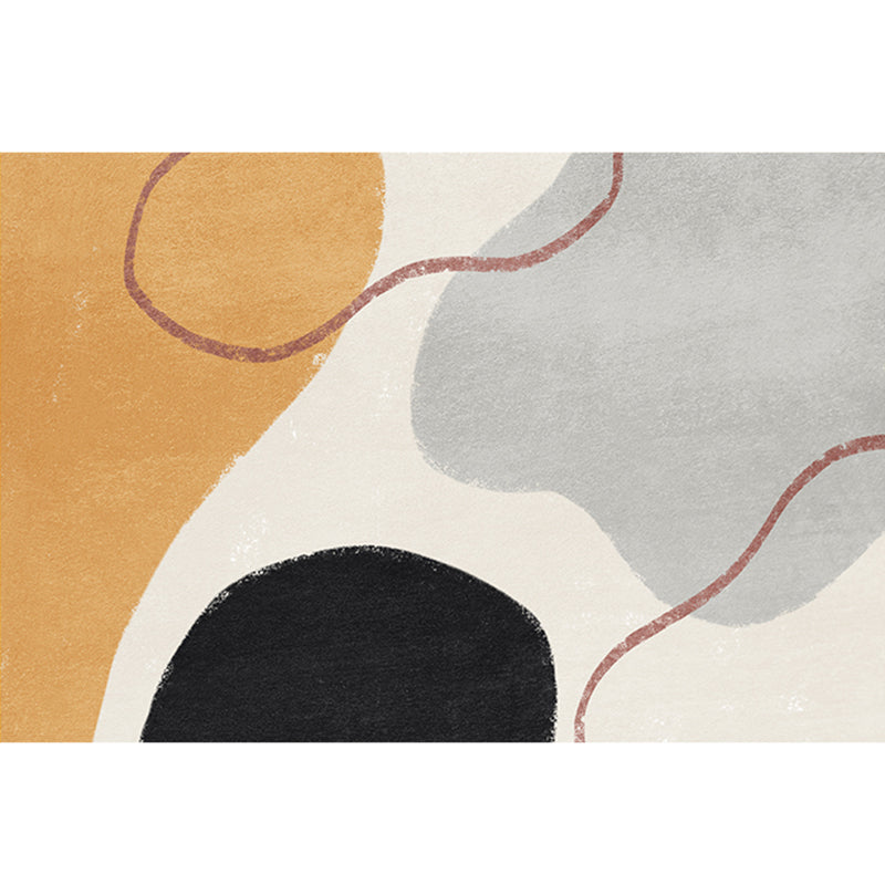 Relaxing Color Block Rug Multicolored Polyster Indoor Rug Anti-Slip Backing Pet Friendly Area Carpet for Decoration Orange Clearhalo 'Area Rug' 'Rug' 2392998