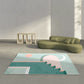 Relaxing Color Block Rug Multicolored PVC Indoor Rug Anti-Slip Backing Stain-Resistant Area Carpet for Room Green Clearhalo 'Area Rug' 'Rug' 2393009