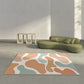 Relaxing Color Block Rug Multicolored PVC Indoor Rug Anti-Slip Backing Stain-Resistant Area Carpet for Room Orange Clearhalo 'Area Rug' 'Rug' 2393010