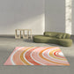 Relaxing Color Block Rug Multicolored PVC Indoor Rug Anti-Slip Backing Stain-Resistant Area Carpet for Room Pink Clearhalo 'Area Rug' 'Rug' 2393016