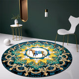 Oriental Flower Printed Rug Multicolor Polypropylene Area Carpet Non-Slip Backing Stain-Resistant Indoor Rug for Decoration Clearhalo 'Area Rug' 'Rug' 2393067