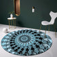 Oriental Flower Printed Rug Multicolor Polypropylene Area Carpet Non-Slip Backing Stain-Resistant Indoor Rug for Decoration Lake Blue Clearhalo 'Area Rug' 'Rug' 2393070