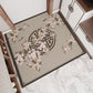 Chinese Flower Print Rug Multi Colored PVC Door Mat Anti-Slip Backing Stain-Resistant Door Mat for Room Brown Clearhalo 'Area Rug' 'Rug' 2393110