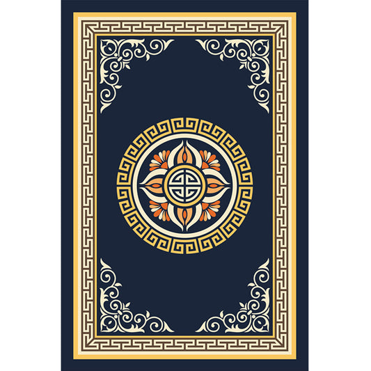 Formal Living Room Rug Multi-Color Floral Printed Carpet Polyster Anti-Slip Backing Machine Washable Rug Clearhalo 'Area Rug' 'Rug' 2393143