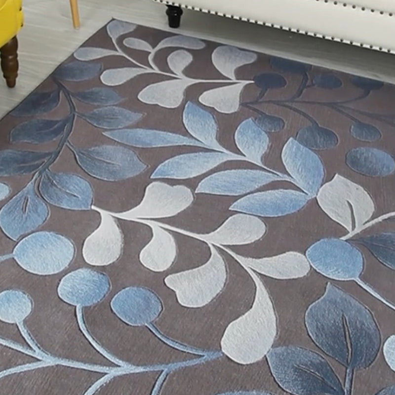 Multicolor Cottage Rug Polyster Plant Printed Indoor Rug Pet Friendly Easy Care Washable Area Carpet for Room Clearhalo 'Area Rug' 'French Country' 'Rugs' Rug' 2393424