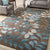 Multicolor Cottage Rug Polyster Plant Printed Indoor Rug Pet Friendly Easy Care Washable Area Carpet for Room Brown Clearhalo 'Area Rug' 'French Country' 'Rugs' Rug' 2393435